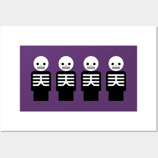 Little Skeleton People Posters and Art